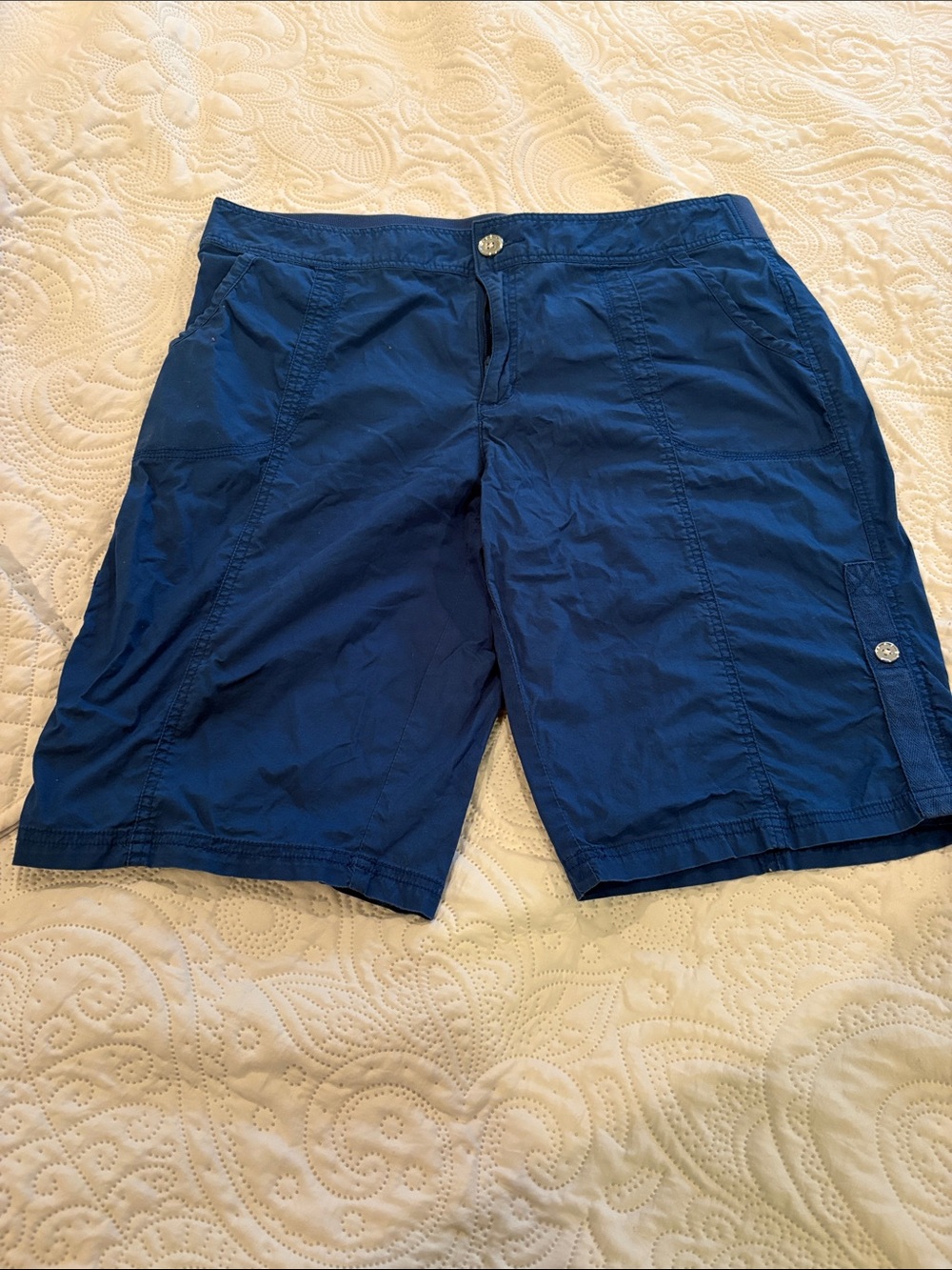 Rafaella Navy Blue Casual Shorts